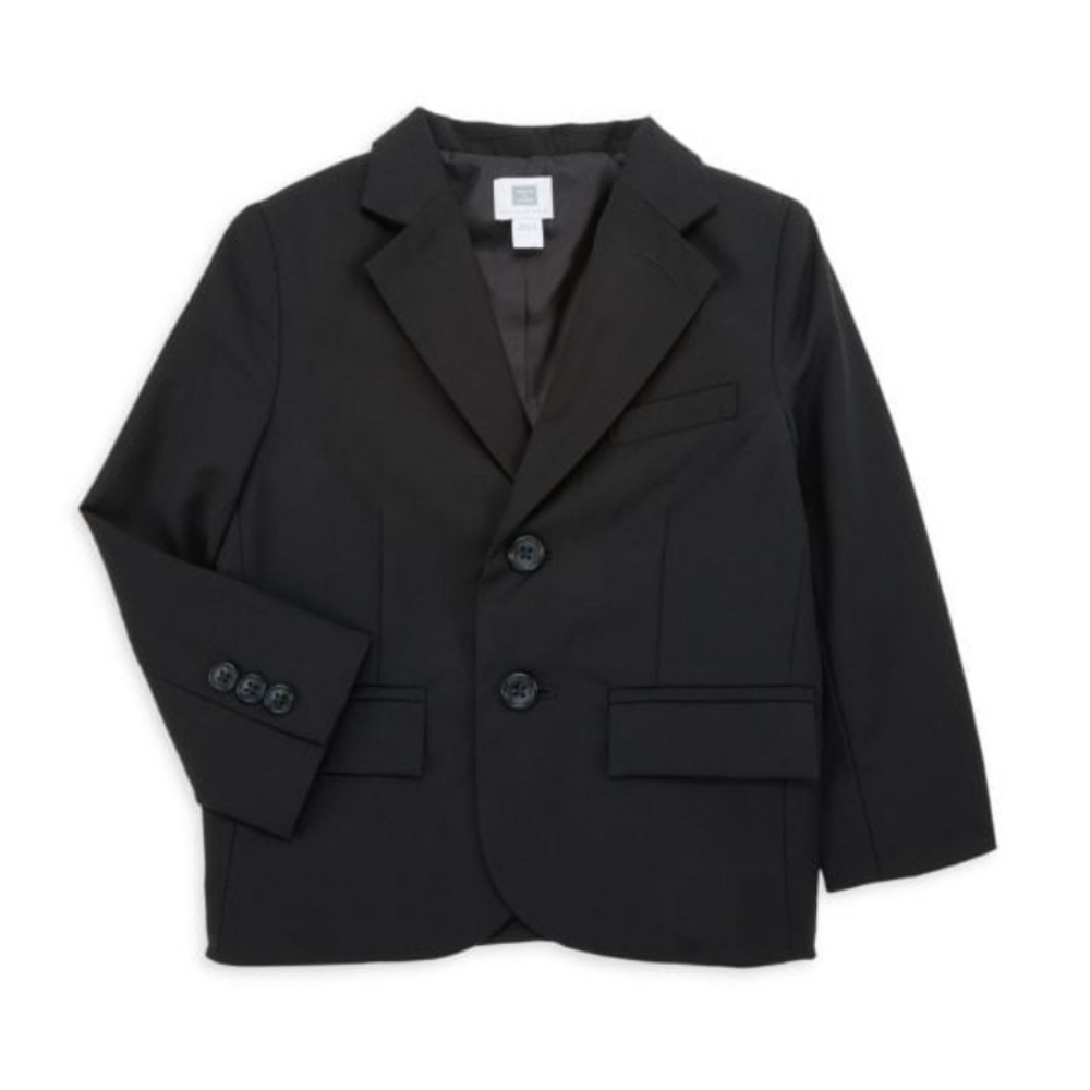 Janie and Jack little boys black wool suit jacket size 4 NWT